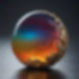 Vibrant opal stone showcasing its colorful play-of-color effect