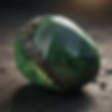 Cultural Significance of Green Stone Cultural artifacts made from green stone displaying black lines