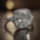 A stunning 3 carat cushion cut diamond ring in a vintage setting.