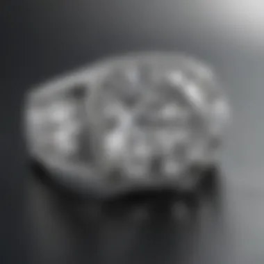 Elegant jewelry piece featuring a long cushion diamond set in a modern design