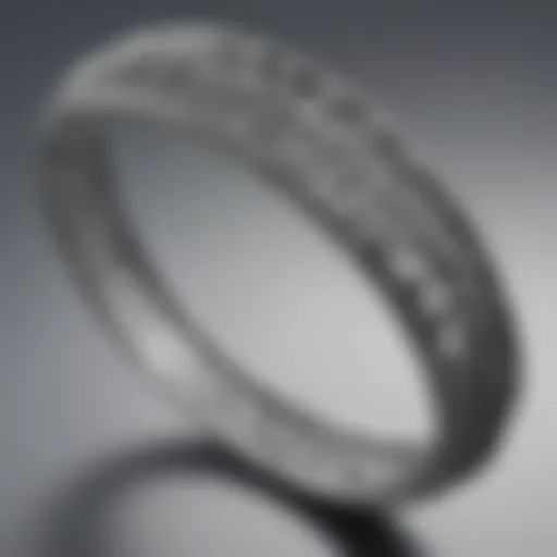 Elegant thin diamond bangle bracelet showcasing intricate design