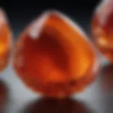 Close-up of polished Carnelian crystal showcasing its vibrant reddish-brown hues