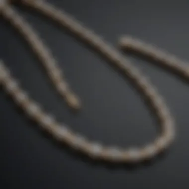 A historical timeline depicting the evolution of diamond studded chains through the ages