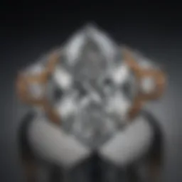 Elegant marquise diamond ring showcasing unique cut