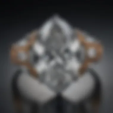 Elegant marquise diamond ring showcasing unique cut