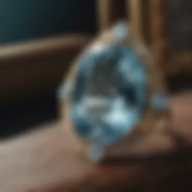 Historical depiction of aquamarine in ancient jewelry