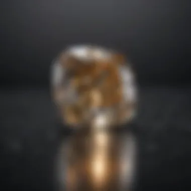Cushion Cut Diamond An exquisite cushion-cut diamond reflecting light and elegance
