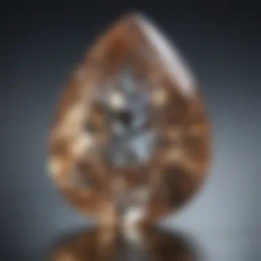 Pear-Shaped Diamond An alluring pear-shaped diamond, combining elegance and uniqueness