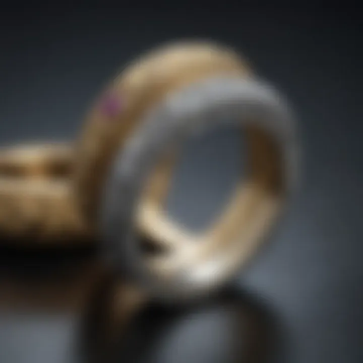 Historical context of wedding bands in a decorative setting