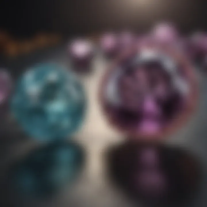 Comparison of natural and synthetic alexandrite stones