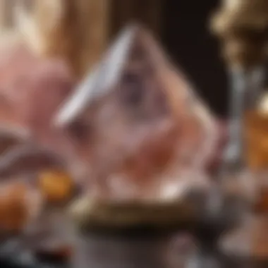 Cultural Significance of Quartz A cultural representation of quartz in a historical setting, emphasizing its significance.