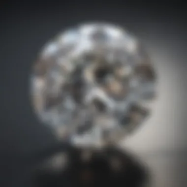 Brilliance of Moissanite Close-up view of a moissanite gemstone showcasing its brilliance