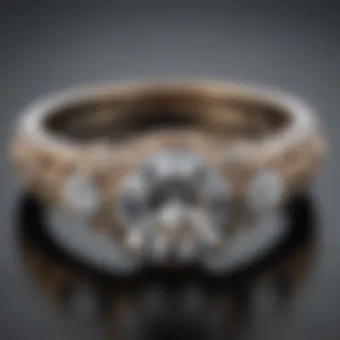 Intricate Design of One Carat Engagement Rings Exquisite one carat engagement ring with intricate design
