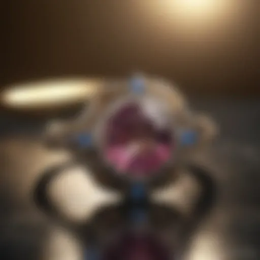 Elegant vintage halo ring showcasing intricate craftsmanship