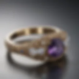 Elegant wedding ring showcasing intricate craftsmanship