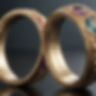 Personalized wedding rings with unique engravings