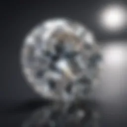 A close-up of Forever Classic Moissanite showcasing its brilliance.