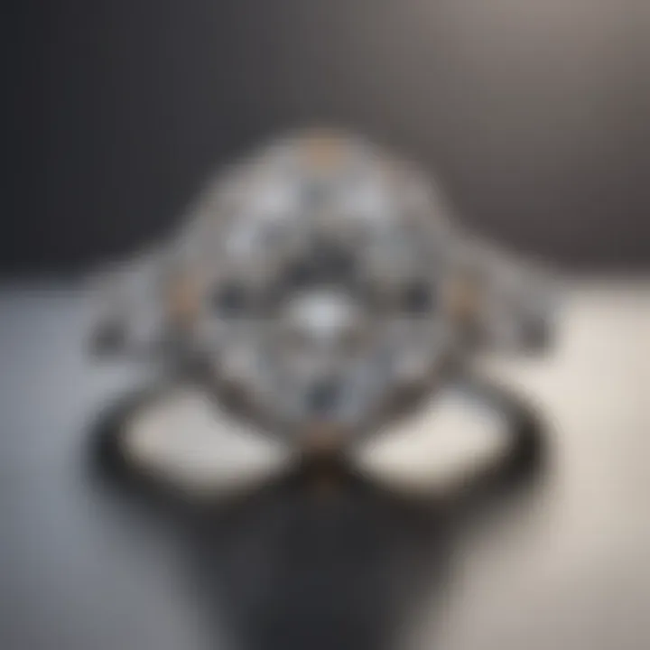 A stunning lab-grown diamond set in an elegant ring, highlighting its quality