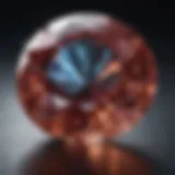 A close-up view of a sparkling lab grown gemstone showcasing its clarity and brilliance