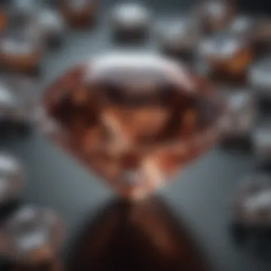 An artistic representation of diamonds symbolizing their historical significance.