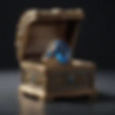 An elegant, empty ring box symbolizing loss.