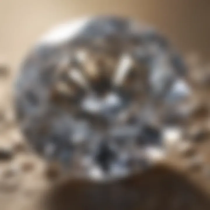 Visual representation of the origins of Moissanite.