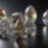 A pear-shaped diamond showcasing its unique cut and brilliance.