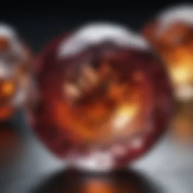 Impact of High-Quality Polish on Gemstones Close-up of a polished gemstone demonstrating the effects of quality polish