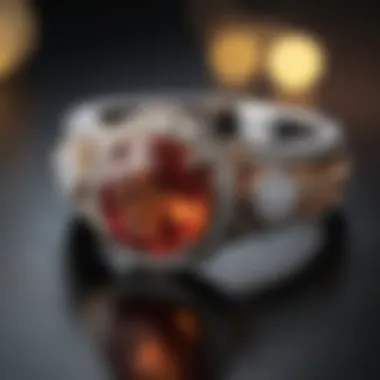Durable Design of Practical Engagement Rings Elegant and durable engagement ring design showcasing alternative materials