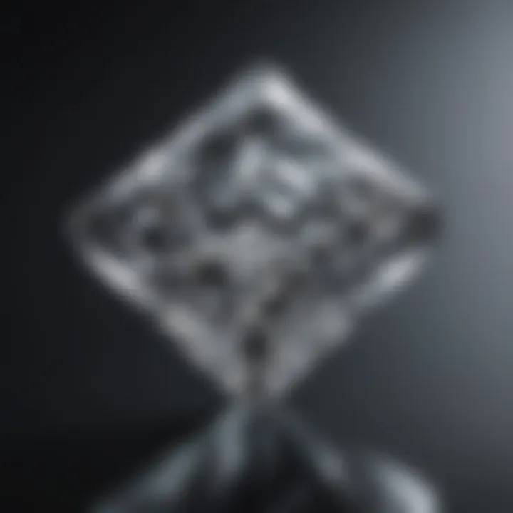 Historical timeline depicting the evolution of the princess cut diamond