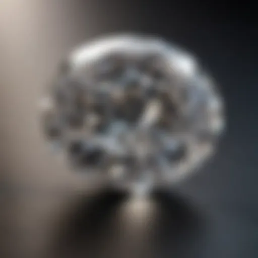 A close-up view of a quality diamond showcasing its brilliance and clarity