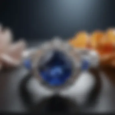 Caring for Your Sapphire Engagement Ring A detailed view of sapphire care tips, presented visually to guide buyers in maintaining their gemstones.