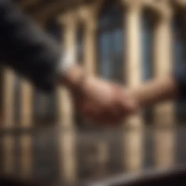 Building Trust with Customers A handshake symbolizing a strong customer relationship