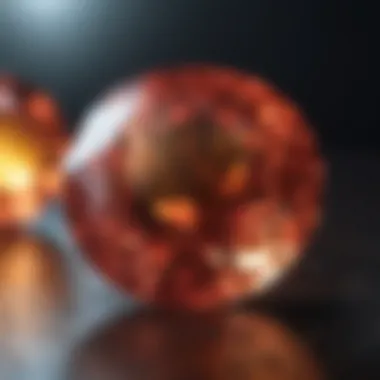 Precision in Valuing Gemstones Detailed close-up of a gemstone for valuation