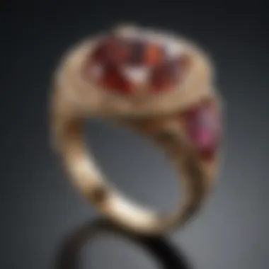 A beautifully finished ring, emphasizing the final product and the craftsmanship involved in jewelry making