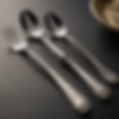 A side-by-side comparison of polished and tarnished silverware to highlight the importance of maintenance.