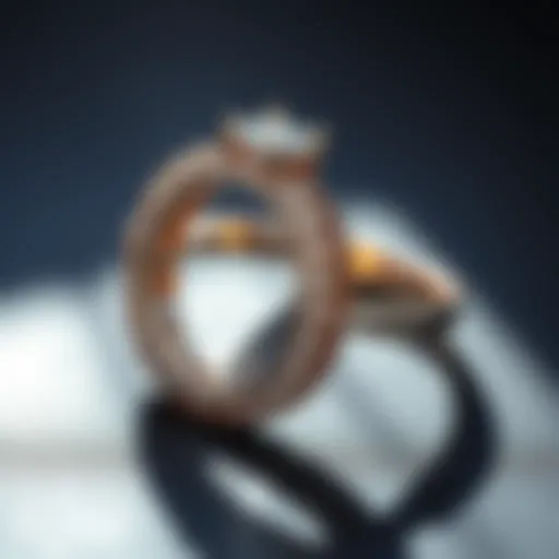 Elegant wedding ring showcasing intricate design