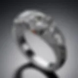 Elegant tension setting diamond ring showcasing a striking design