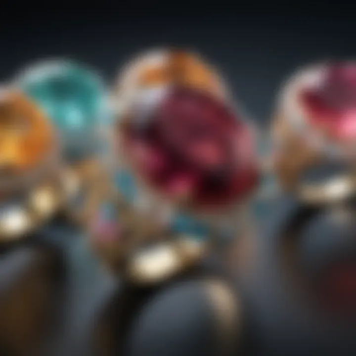 A selection of exquisite gemstones ready for jewelry-making