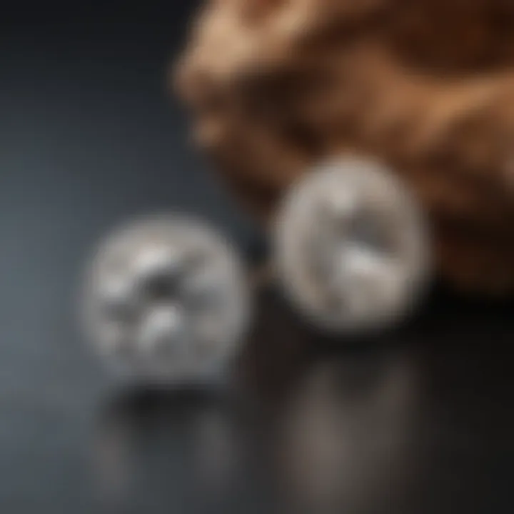 A diverse array of diamond stud earrings showcasing various styles and settings