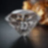 Close-up view of a flawless diamond showcasing its brilliance.