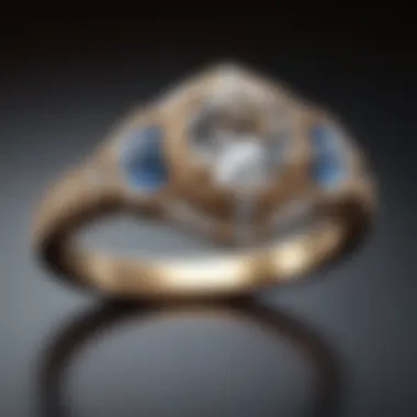 Artistry in Creation: The Journey of Custom Engagement Rings A beautifully crafted custom engagement ring next to its design sketch