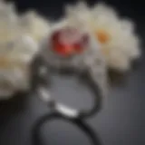 A stunning vintage engagement ring showcasing intricate filigree