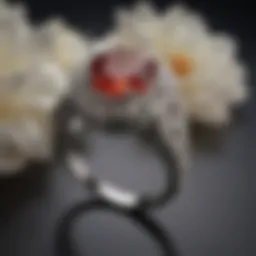A stunning vintage engagement ring showcasing intricate filigree