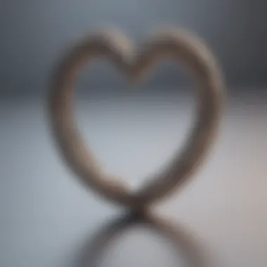 Elegant Heart-Shaped Wedding Ring Elegant heart-shaped wedding ring with intricate detailing