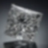 Close-up view of a stunning princess cut diamond showing its unique facets and brilliance.