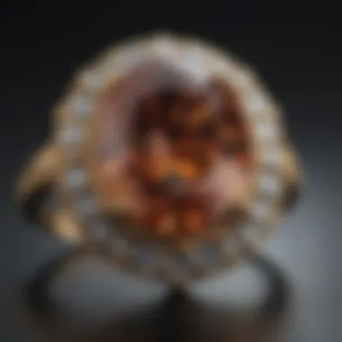 Exquisite zircon ring showcasing brilliant facets