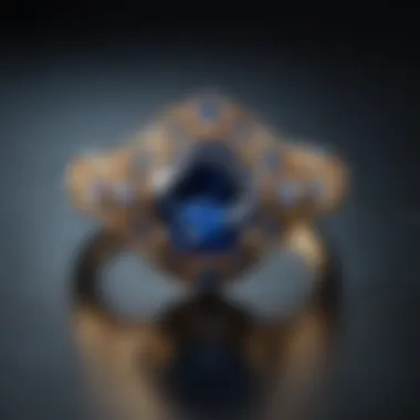 An elegant display of various sapphire engagement ring designs.