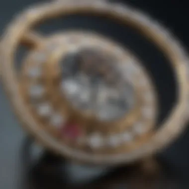 An elegant piece of jewelry featuring lab-created diamonds