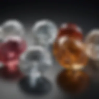 Comparison between Tolkowsky diamonds and other diamond types emphasizing unique characteristics